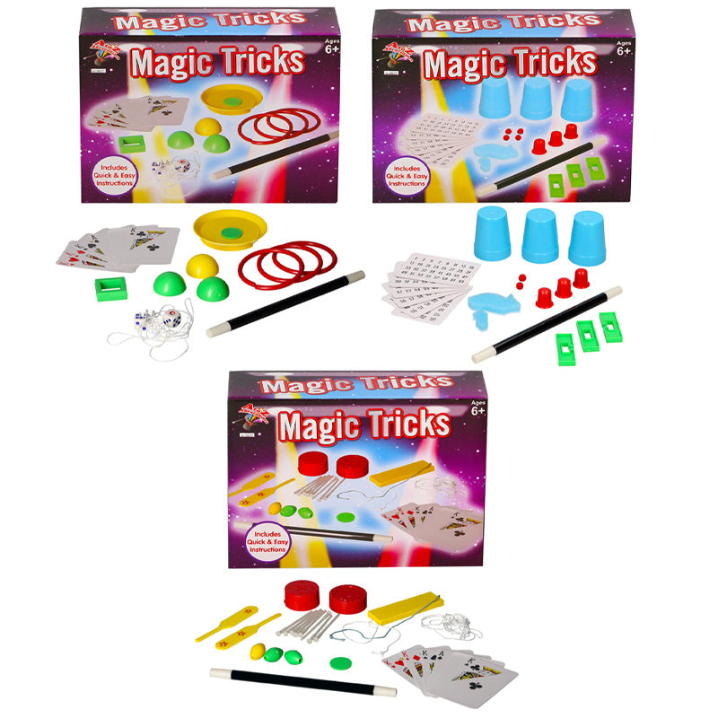 Magic Tricks Boxed 3 Assorted Quantities of 24 Wholesale