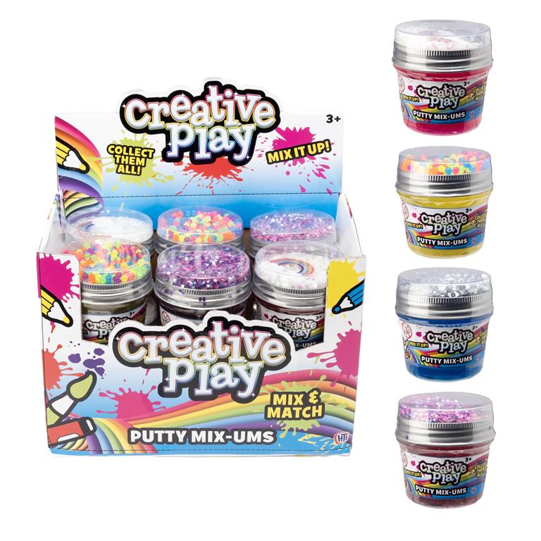 Slime Putty Mix-ums Quantities of 12 Wholesale