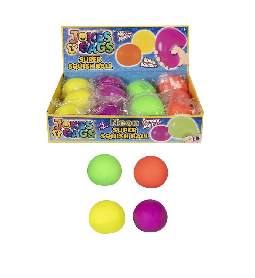 Neon Squishy Ball Quantities of 12