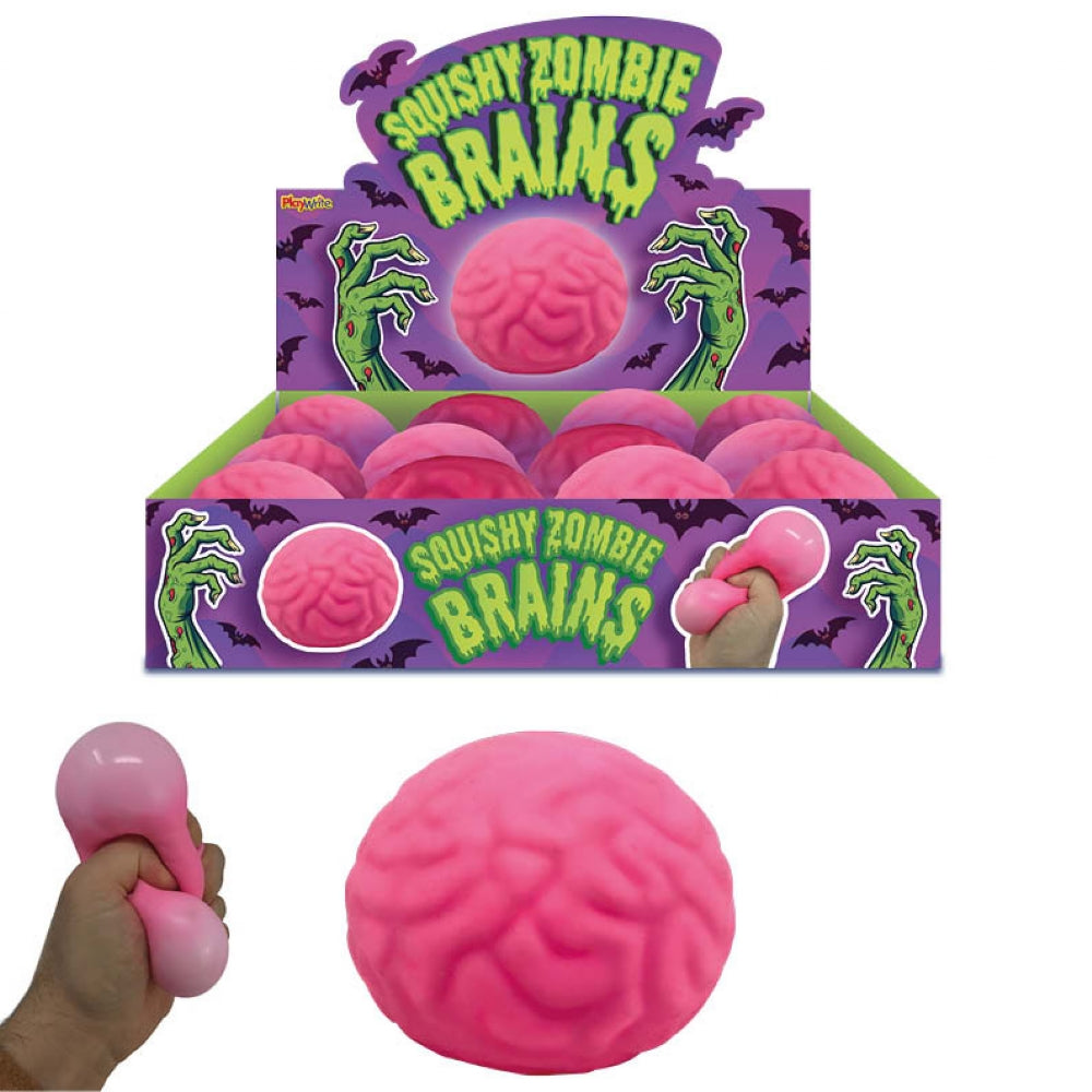 Squishy Zombie Brains 6.5cm Quantities of 12 Wholesale
