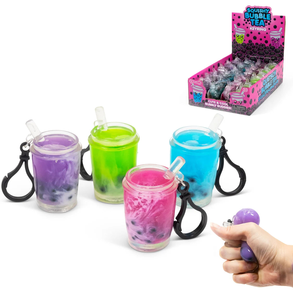 Scrunchems Bubble Tea Keychain Quantities of 24 Wholesale
