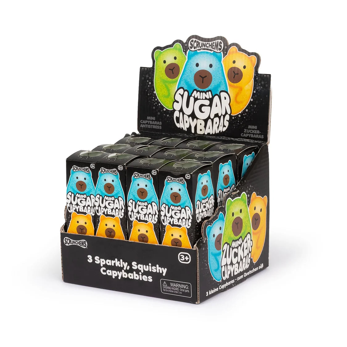 Scrunchems Mini Sugar Capybaras 3 Pack - Quantities of 12
