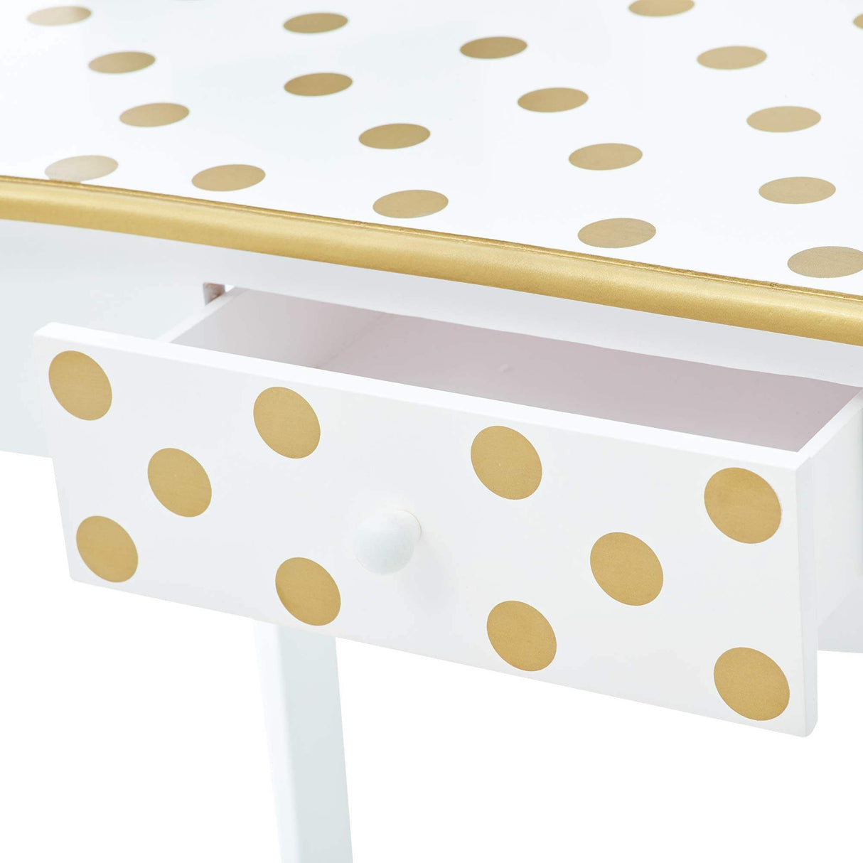 Fantasy Fields By Teamson Gisele Play Dressing Table/Vanity Set LED Light Whi... - TC Toys
