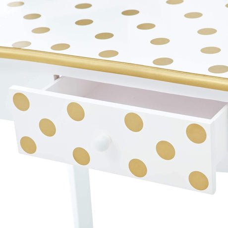 Fantasy Fields By Teamson Gisele Play Dressing Table/Vanity Set LED Light Whi... - TC Toys