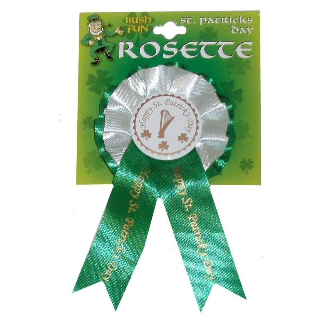 St Patricks Day Irish For The Day Rosette pin Badge decoration Wholesale