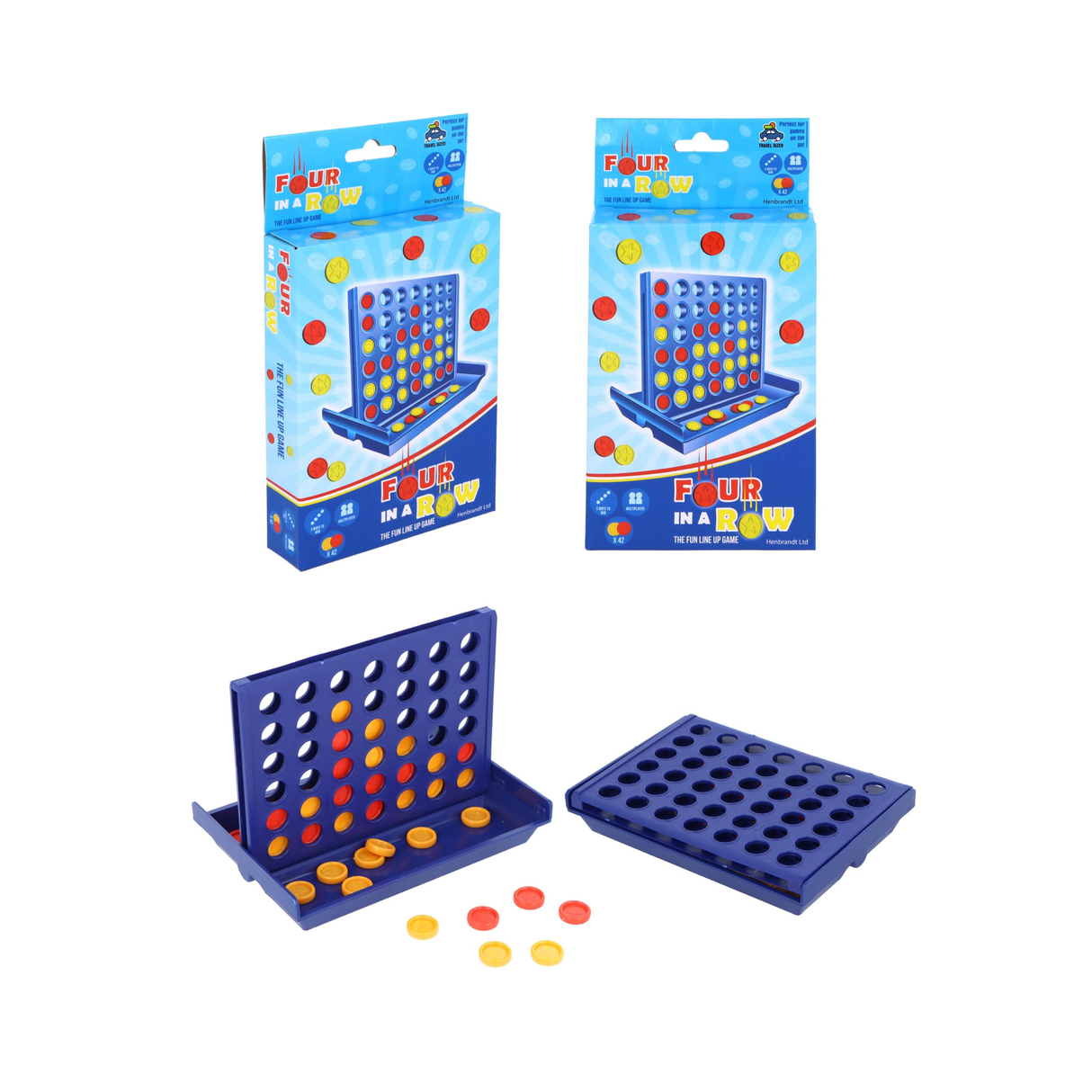 Travel Size Four in a Row Quantities of 12 Wholesale