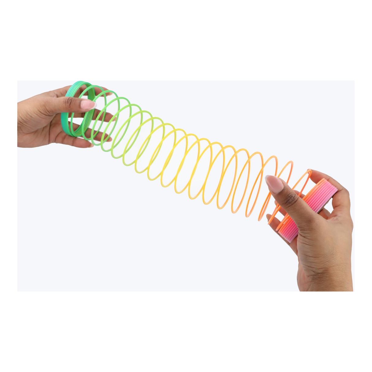 Plastic Rainbow Spring Toy for Kids 7.5cm Boxed Magic Spring Wholesale