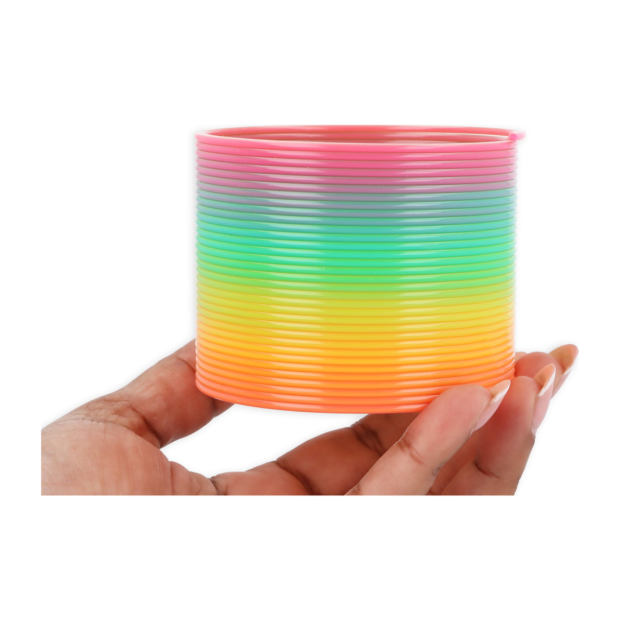 Plastic Rainbow Spring Toy for Kids 7.5cm Boxed Magic Spring Wholesale