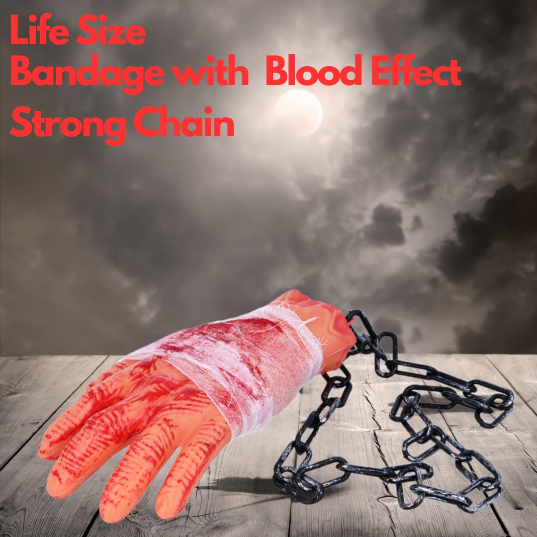 Hanging Severed Hands & Feet Chains Quantities of 24 Wholesale