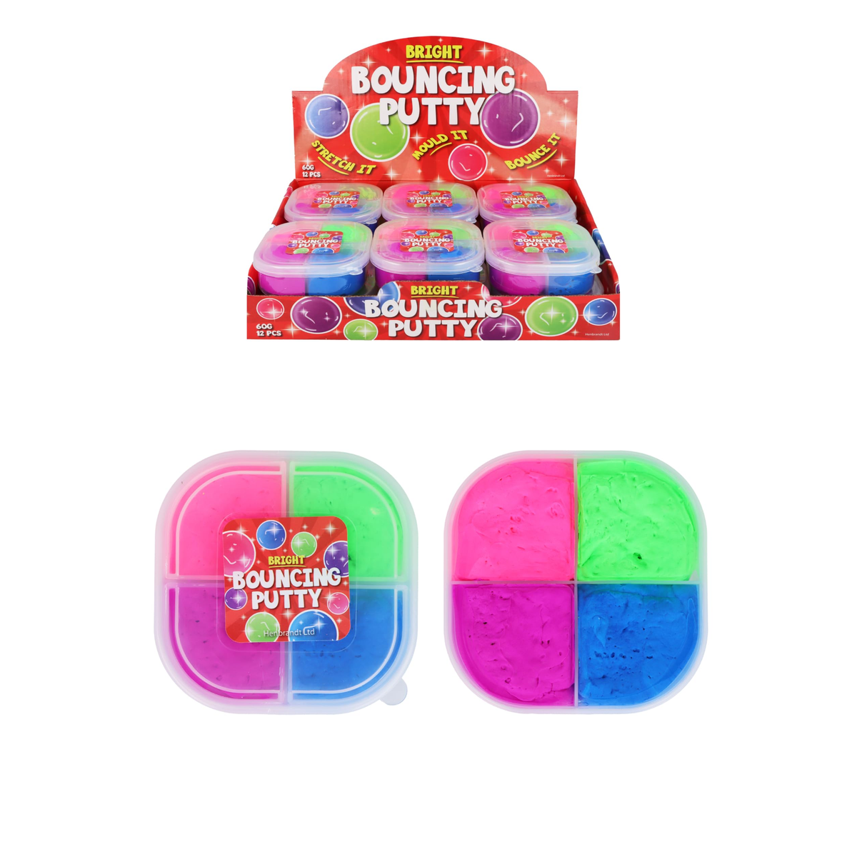 Bouncing Putty 4-Tone Wholesale