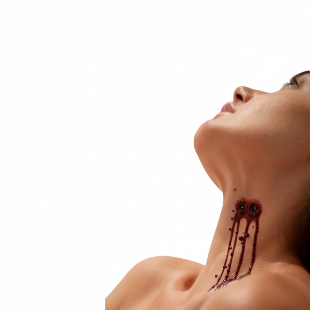 Fake Blood Kit with Realistic Scar Tattoos Quantities of 12 Wholesale