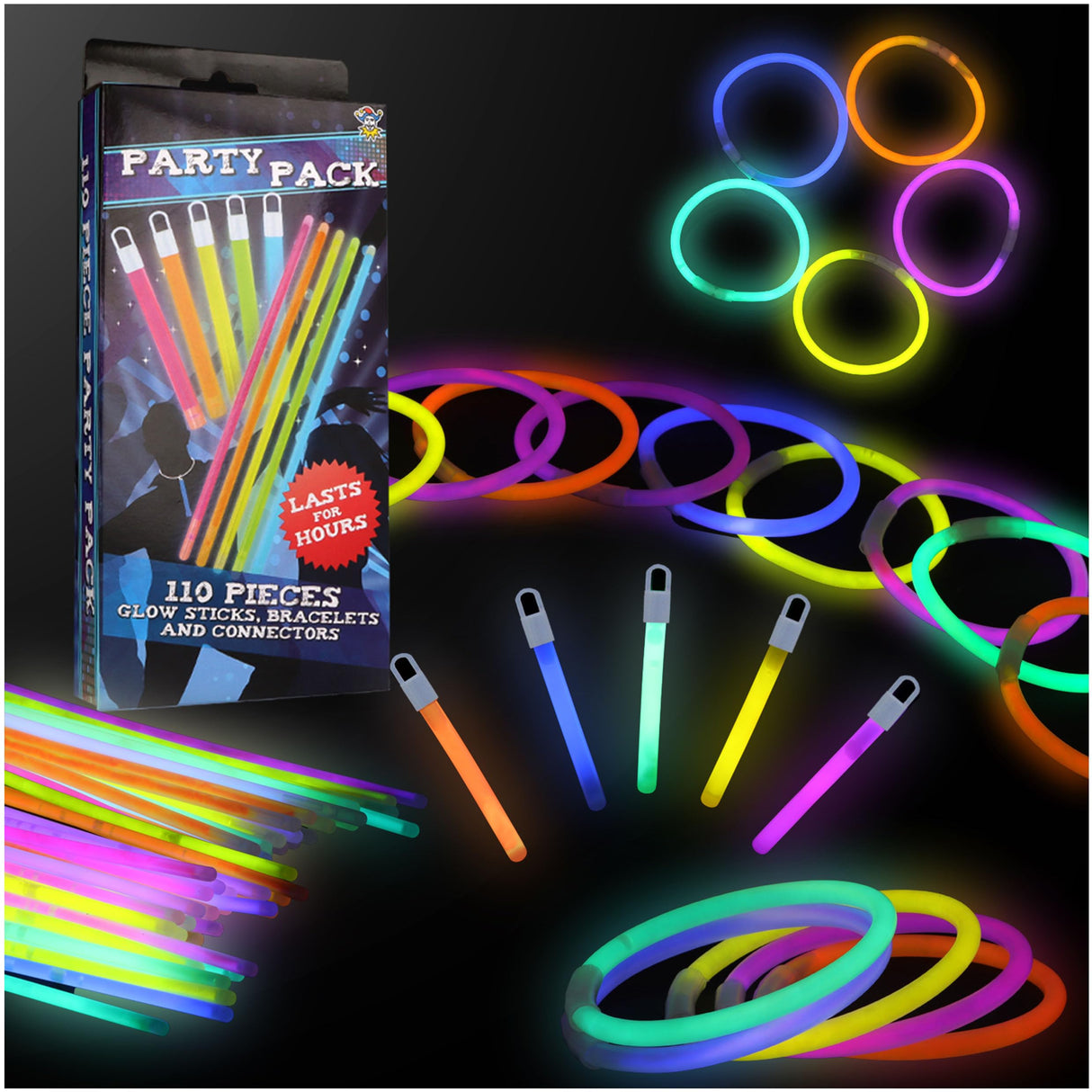 Glow Stick Party Pack 110 PCS Wholesale