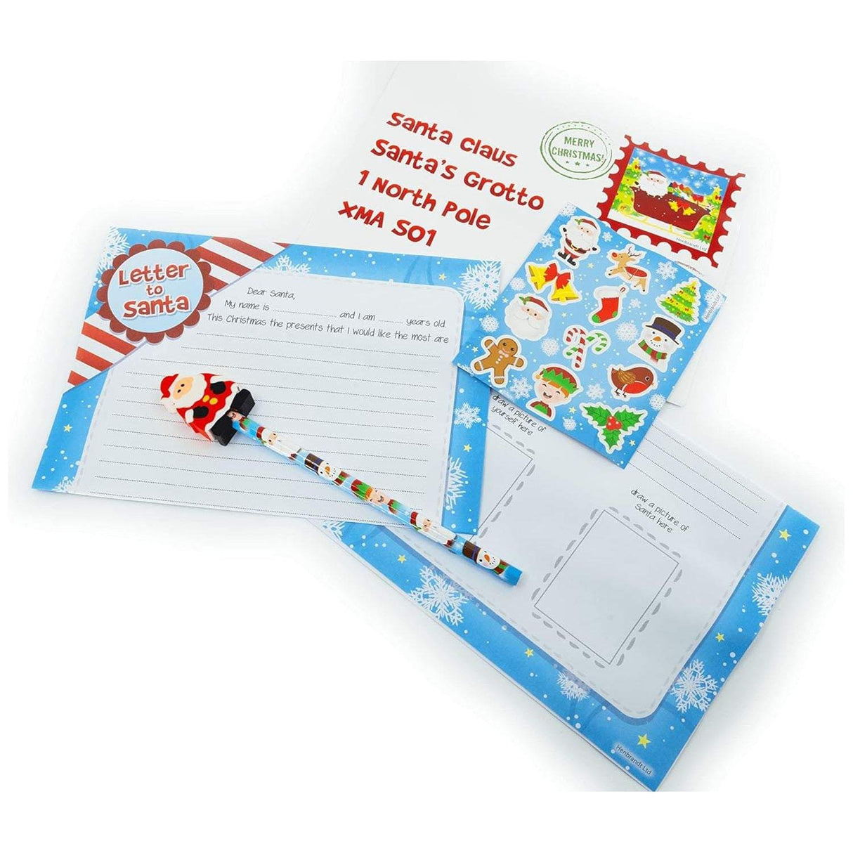 Letter to Santa Kit 5 Piece Pack Quantities of 12 Wholesale