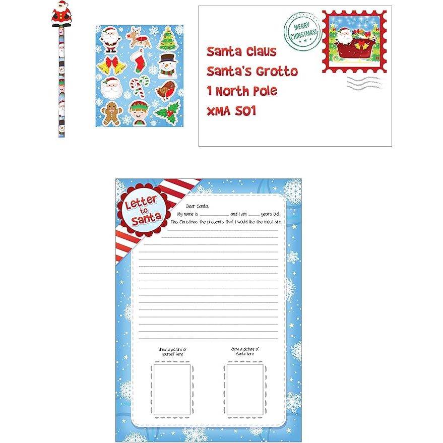 Letter to Santa Kit 5 Piece Pack Quantities of 12 Wholesale