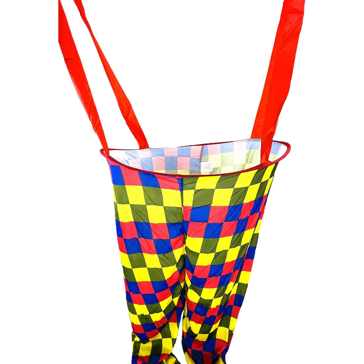ADULT MENS RAINBOW COLOURED CLOWN COSTUME - ONE SIZE - FITS 44'' CHEST - TC Toys