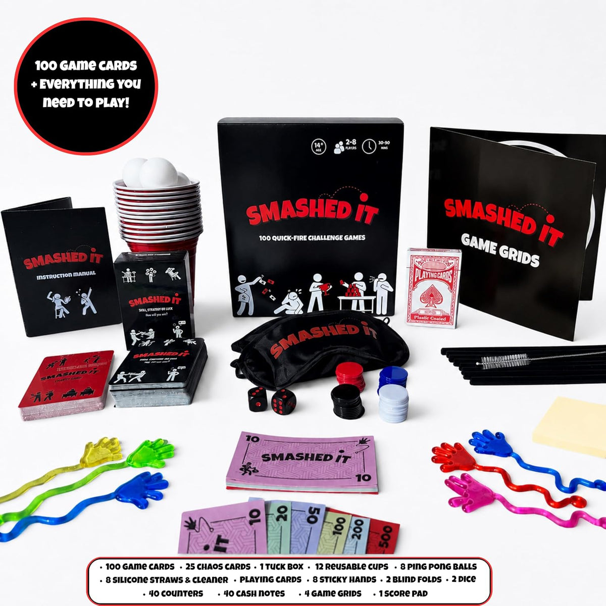 Smashed It 14+/Adult Party Game Quantities of 3