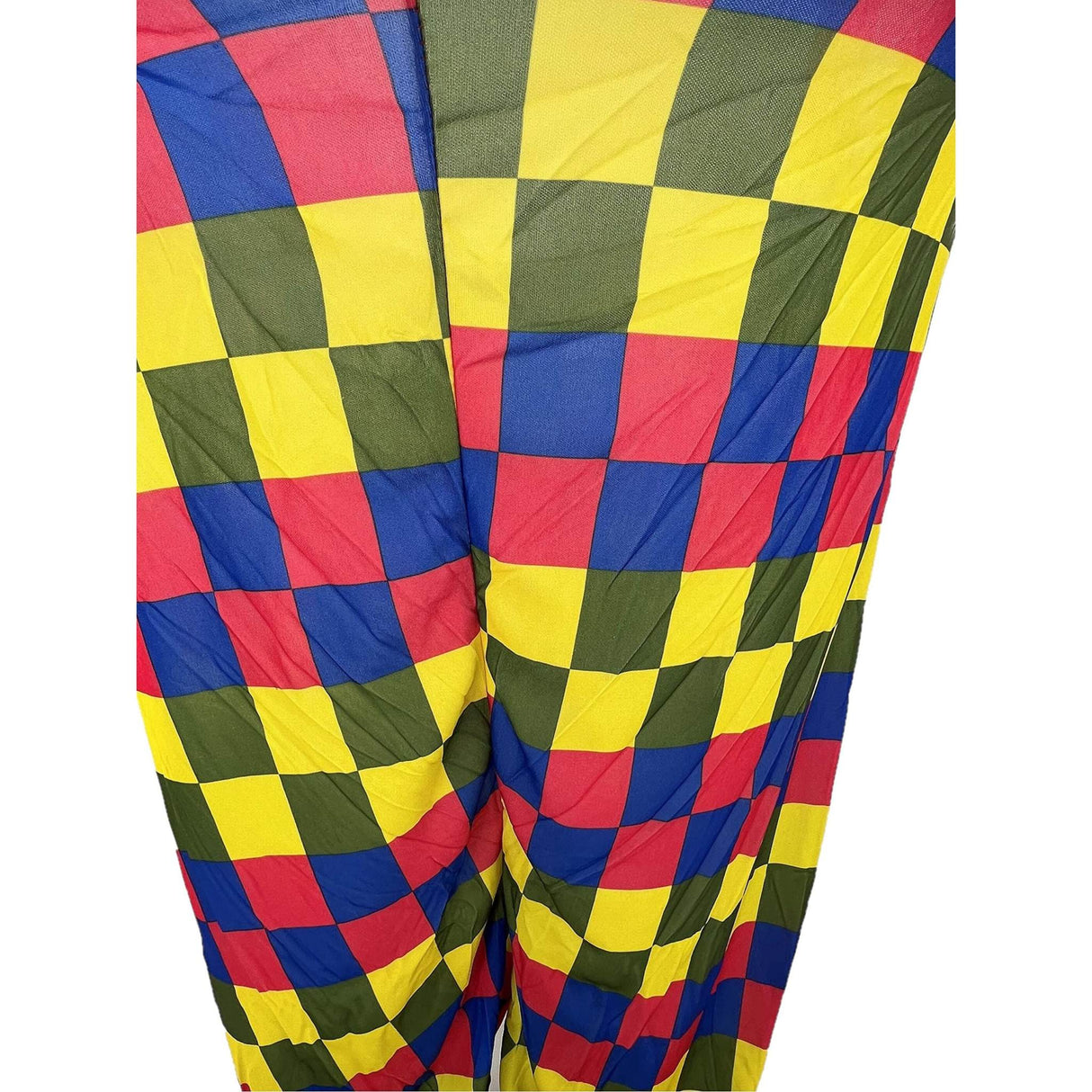 ADULT MENS RAINBOW COLOURED CLOWN COSTUME - ONE SIZE - FITS 44'' CHEST - TC Toys
