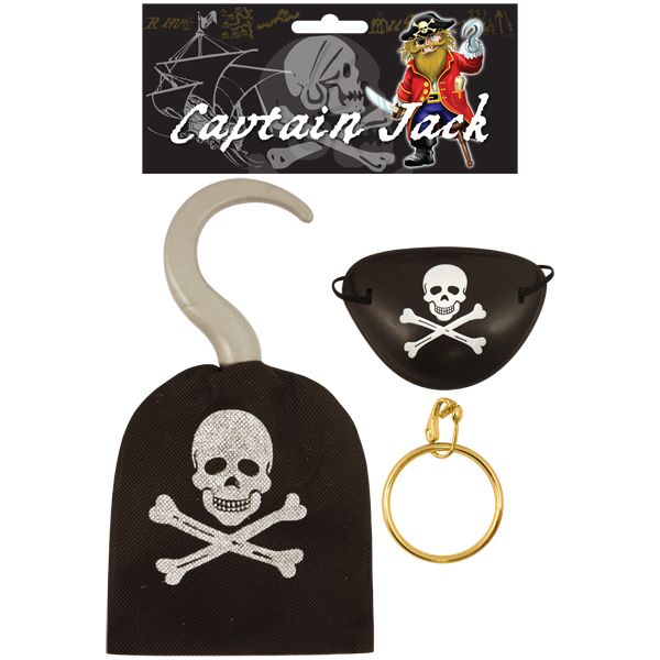 Children’s Pirate Accessories Pack Quantities of 12 Wholesale