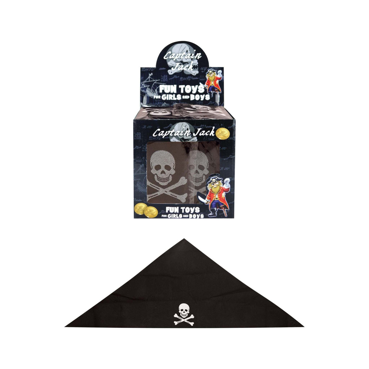 Black Pirate Skull and Crossbones Bandana (Child) Wholesale