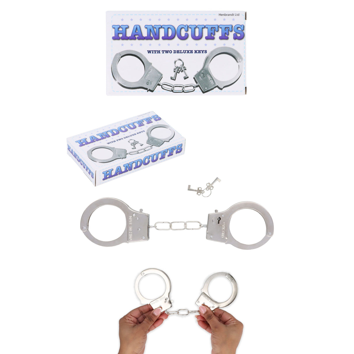 Metal Handcuffs with Keys Quantities of 24 Wholesale