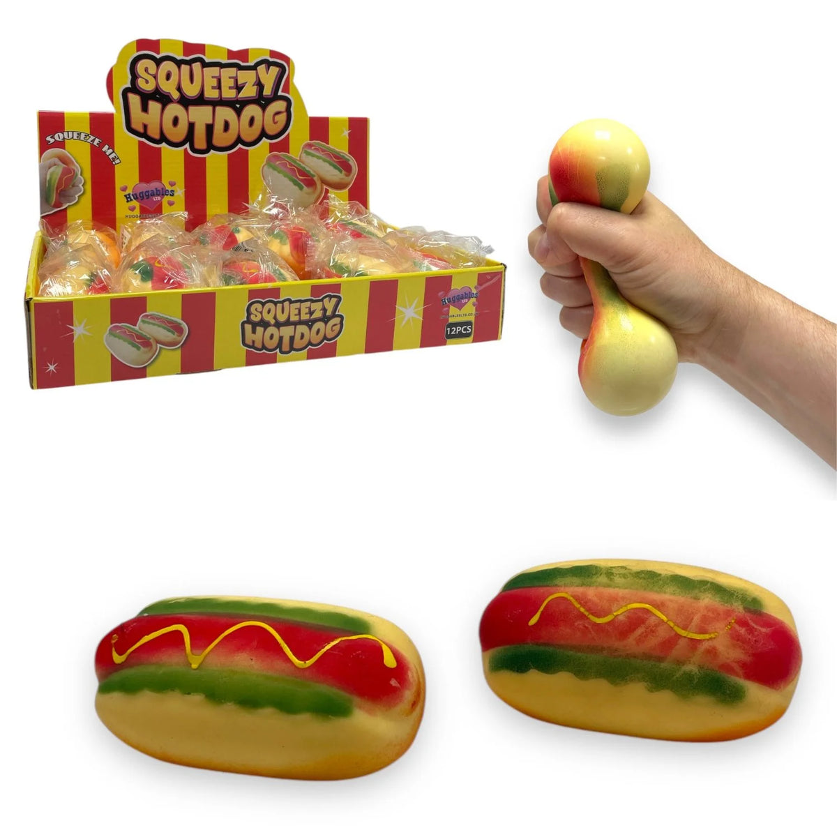 Squishy Hotdog 13cm Quantities of 12 Wholesale
