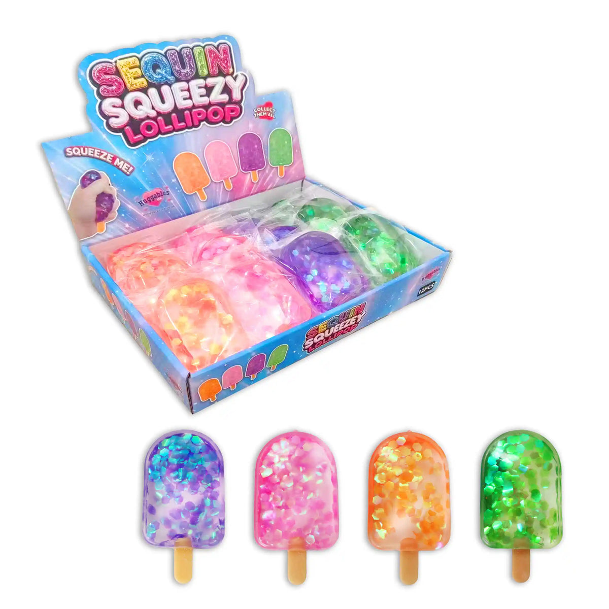 10cm Sequin Maltose Lollipop Quantities of 12 Wholesale