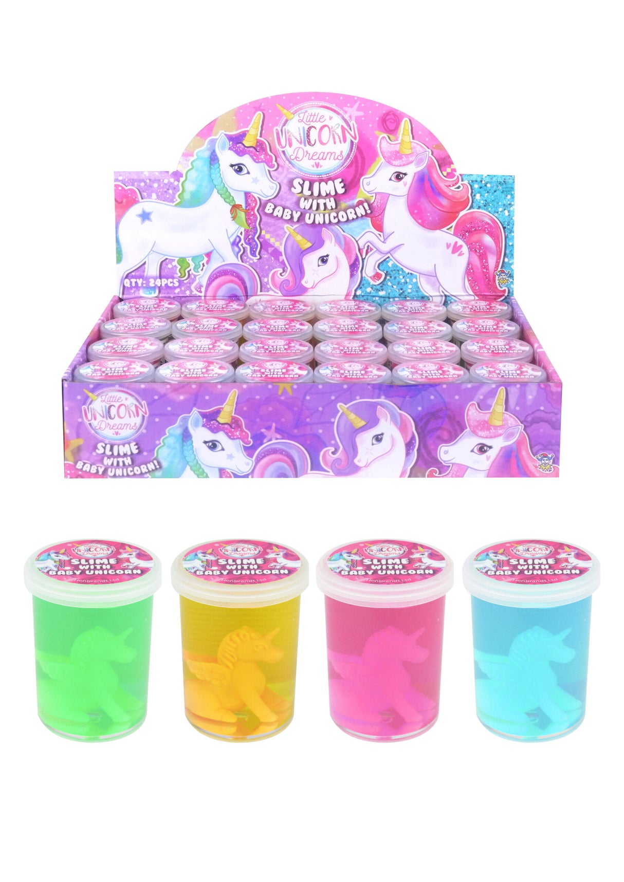 Clear Slime With Unicorn Quantities of 24