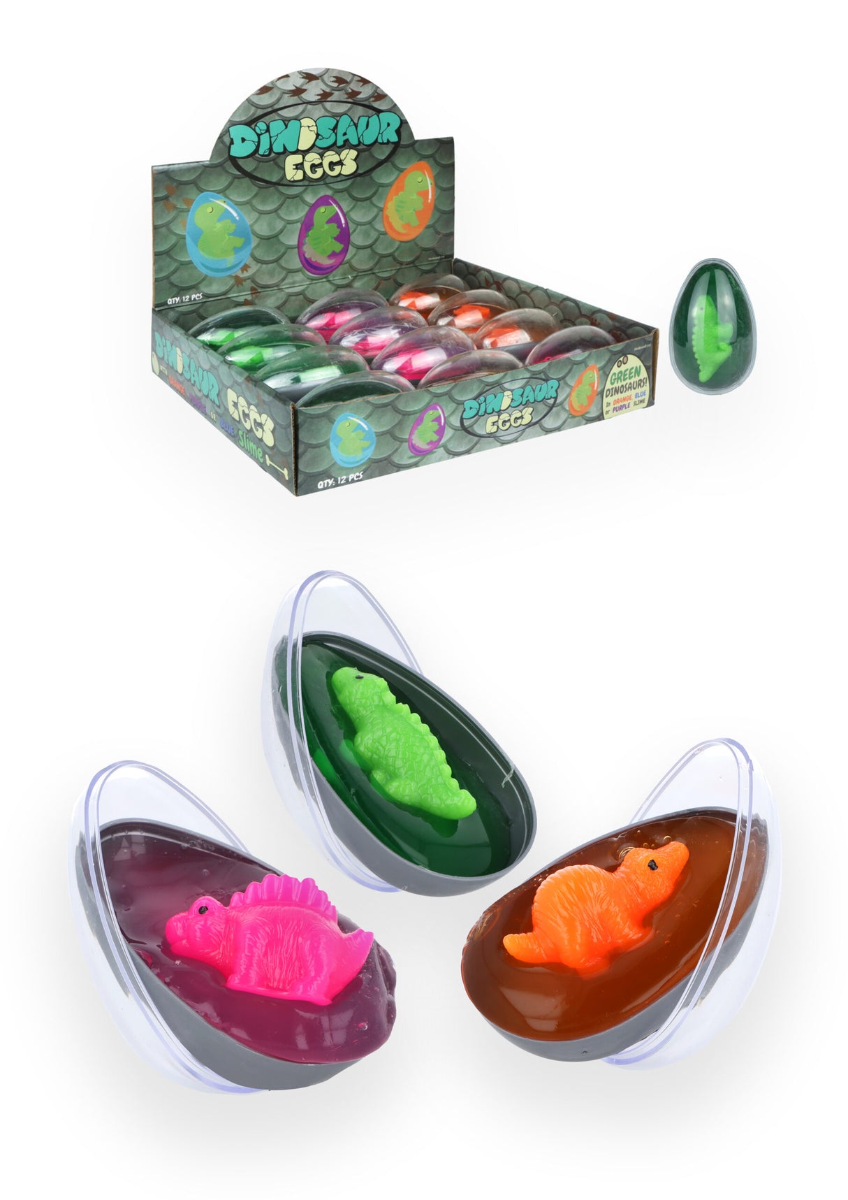 Dinosuar Egg (8.5cm x 5.5cm) Quantities of 12