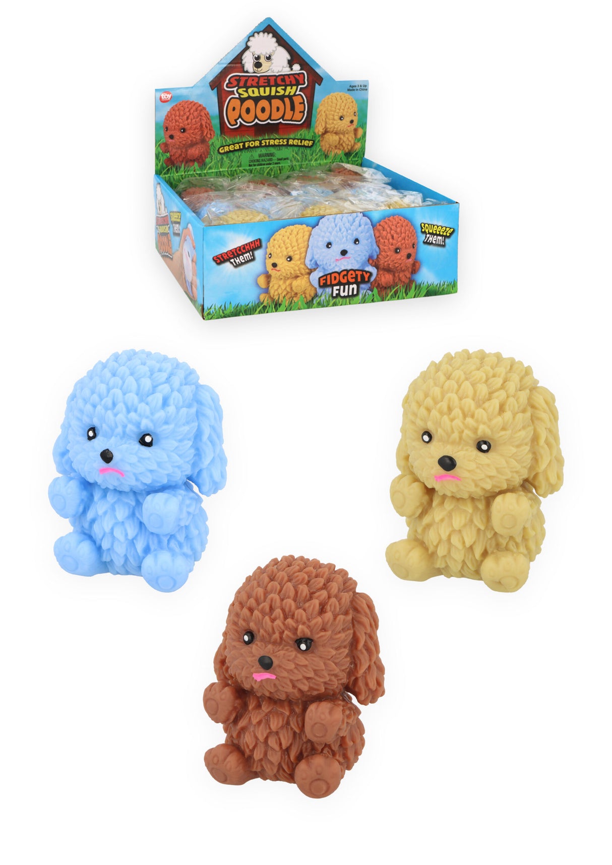 Dog Squish Toy (8cm) Quantities of 12