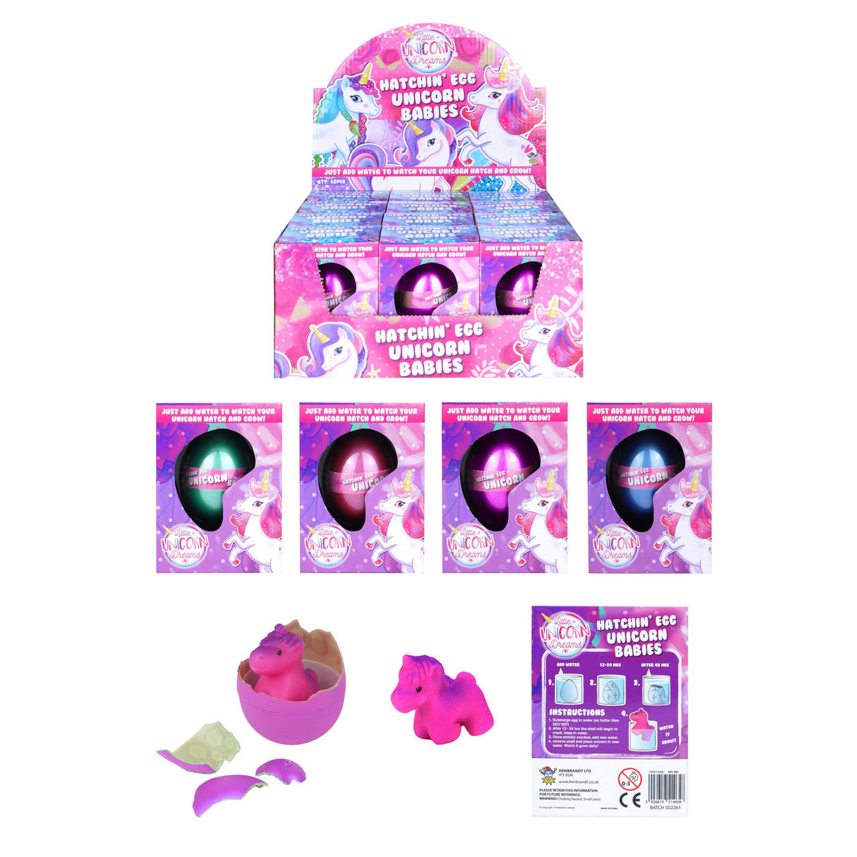 Hatching Unicorn Eggs Quantites of 12 Wholesale