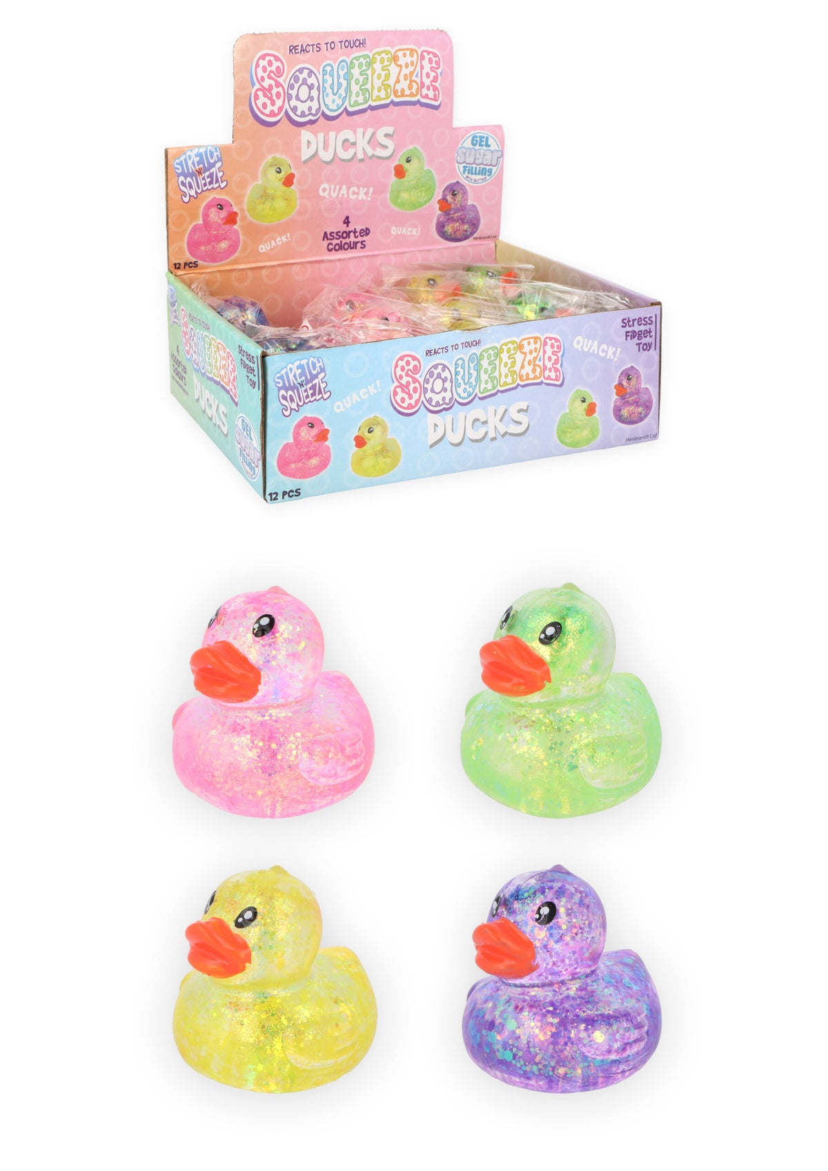 Squeeze Duck With Sugar And Sparkle Quantities of 12