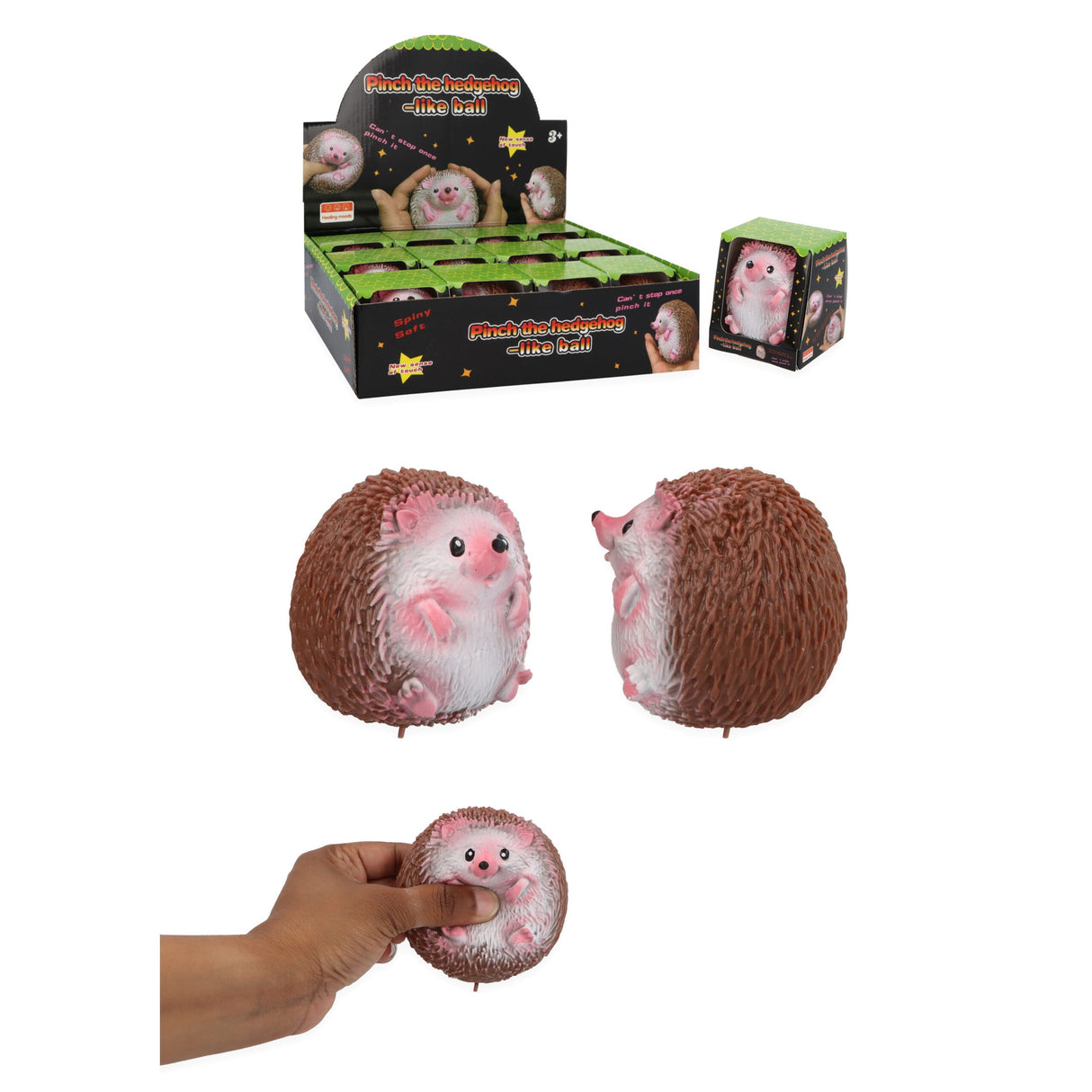 Hedgehog Squeeze Toy (7cm) Quantities of 12 Wholesale
