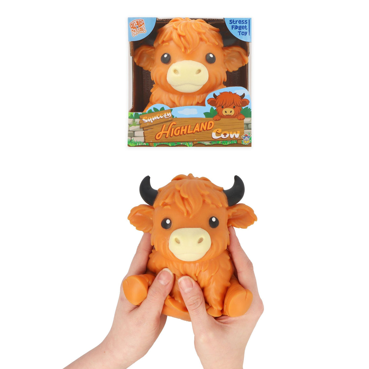 Jumbo Squeeze Highland Cow Quantities of 6 Wholesale