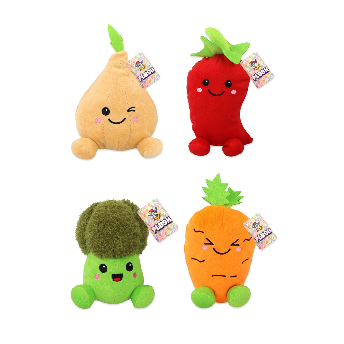 Plush Vegetables 15cm Quantites of 12 Wholesale