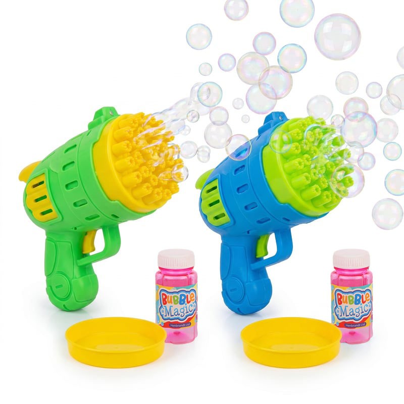 32-Hole Battery Operated Bubble Gun (50ml) Quantities of 24