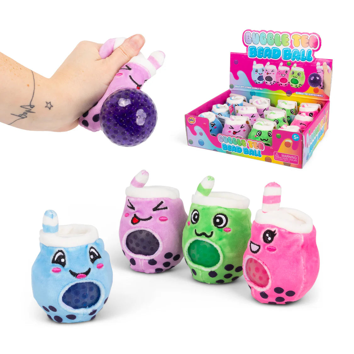 Bubble Tea Squishy Bead Ball Quantities of 12