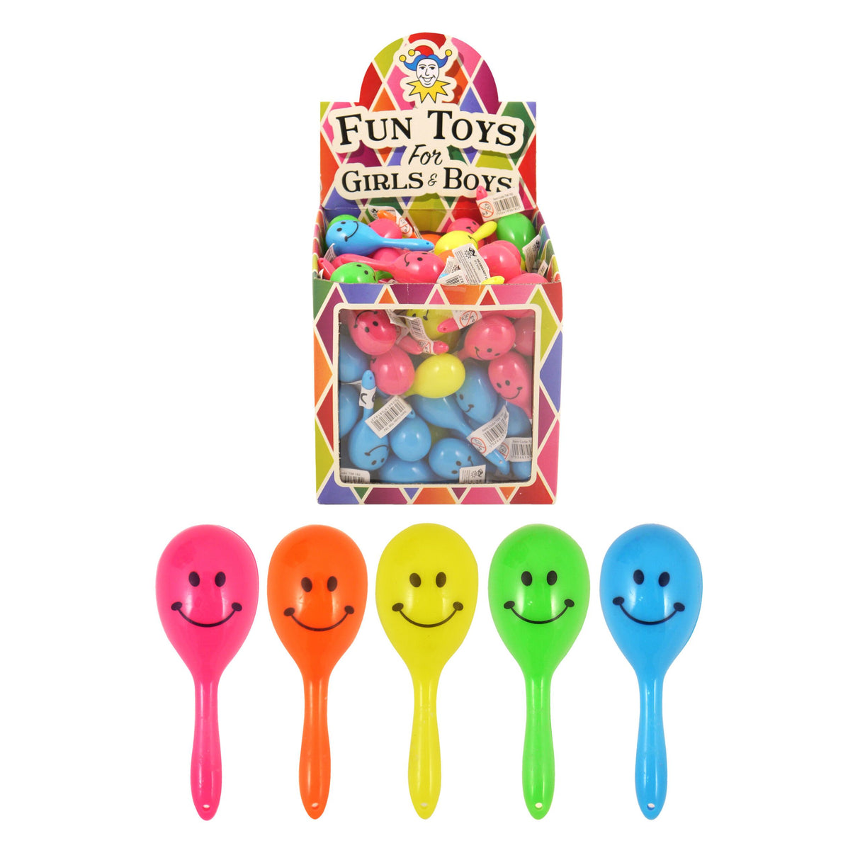 Mini Smile Face Maracas (7cm) Wholesale
