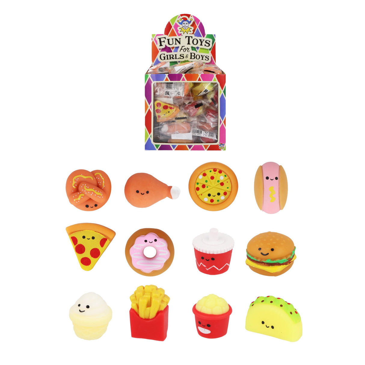 Mini Fast Food Squishies (4cm) Wholesale