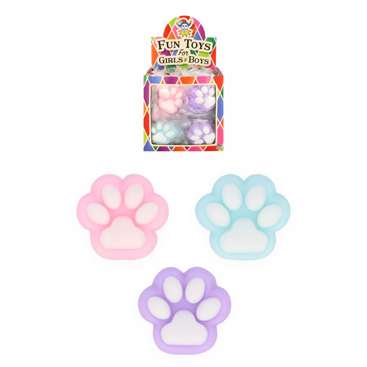 Small Cat Paw Squishy Toys in quantities of 42 Wholesale