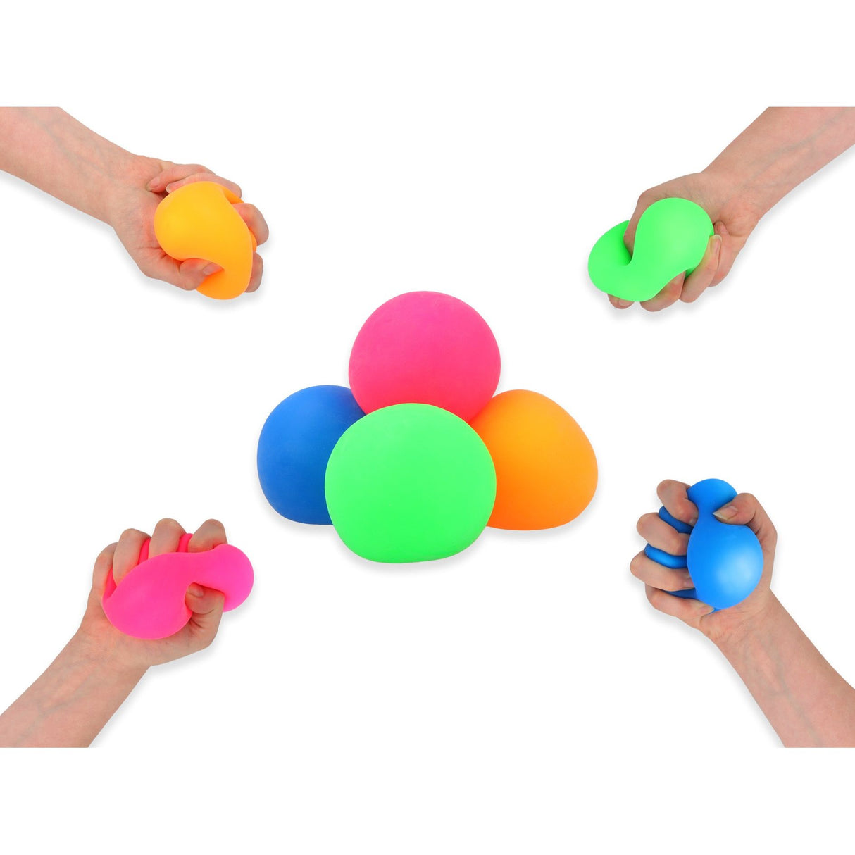 Stretchy Stress Balls (7cm) Quantities of 12 Wholesale