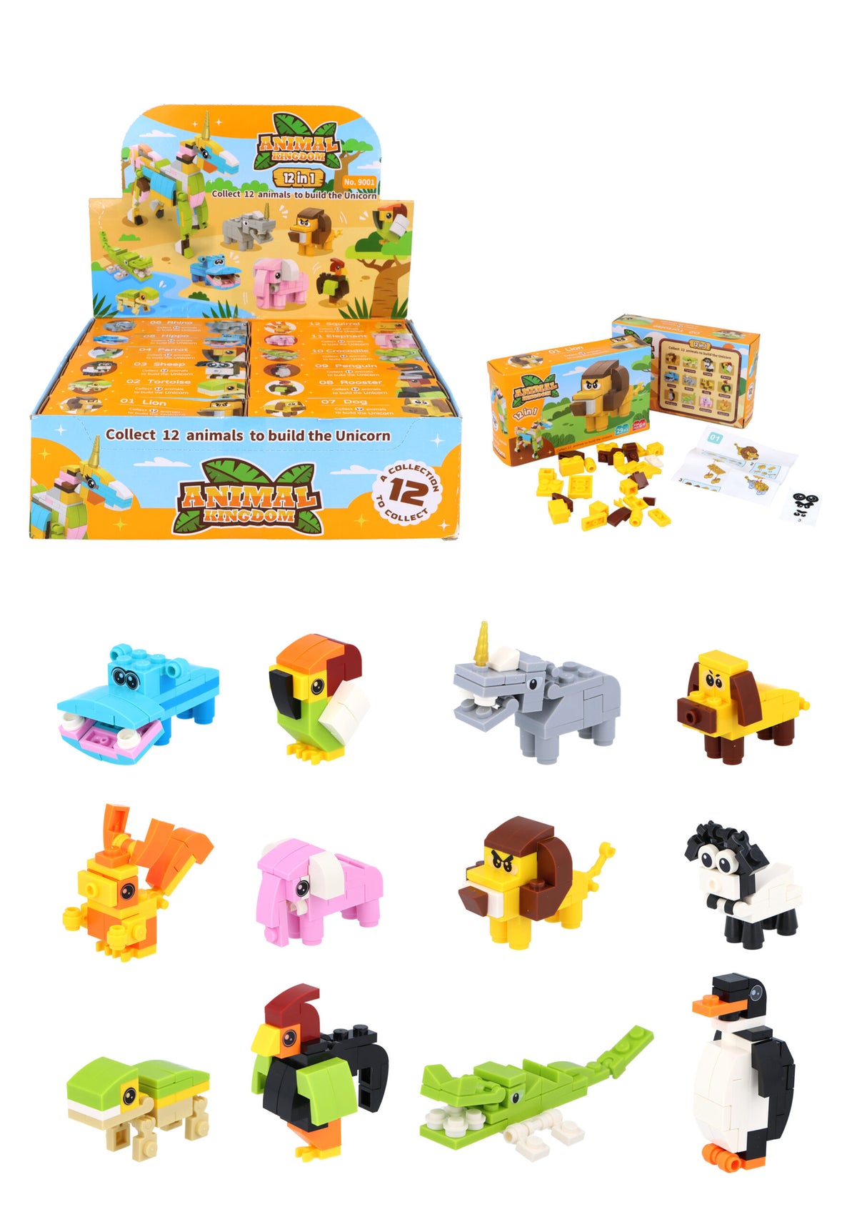 Animal Block Kits Quantities of 12