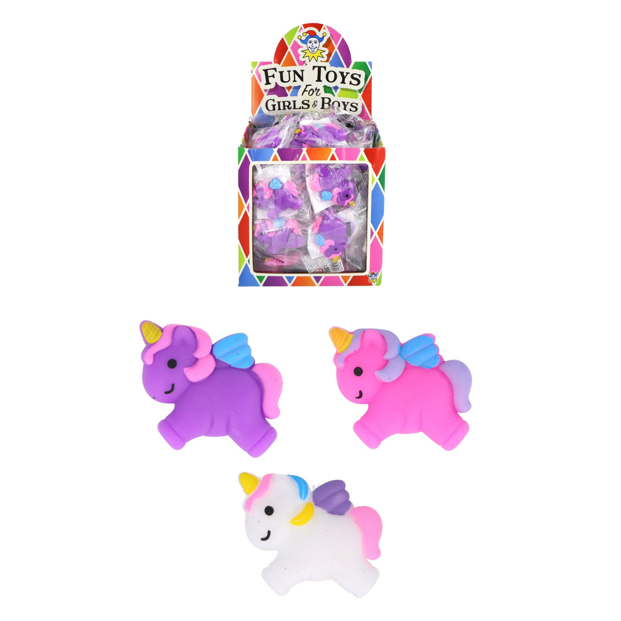Unicorn Squishies (5cm) Quantities of 96 Wholesale