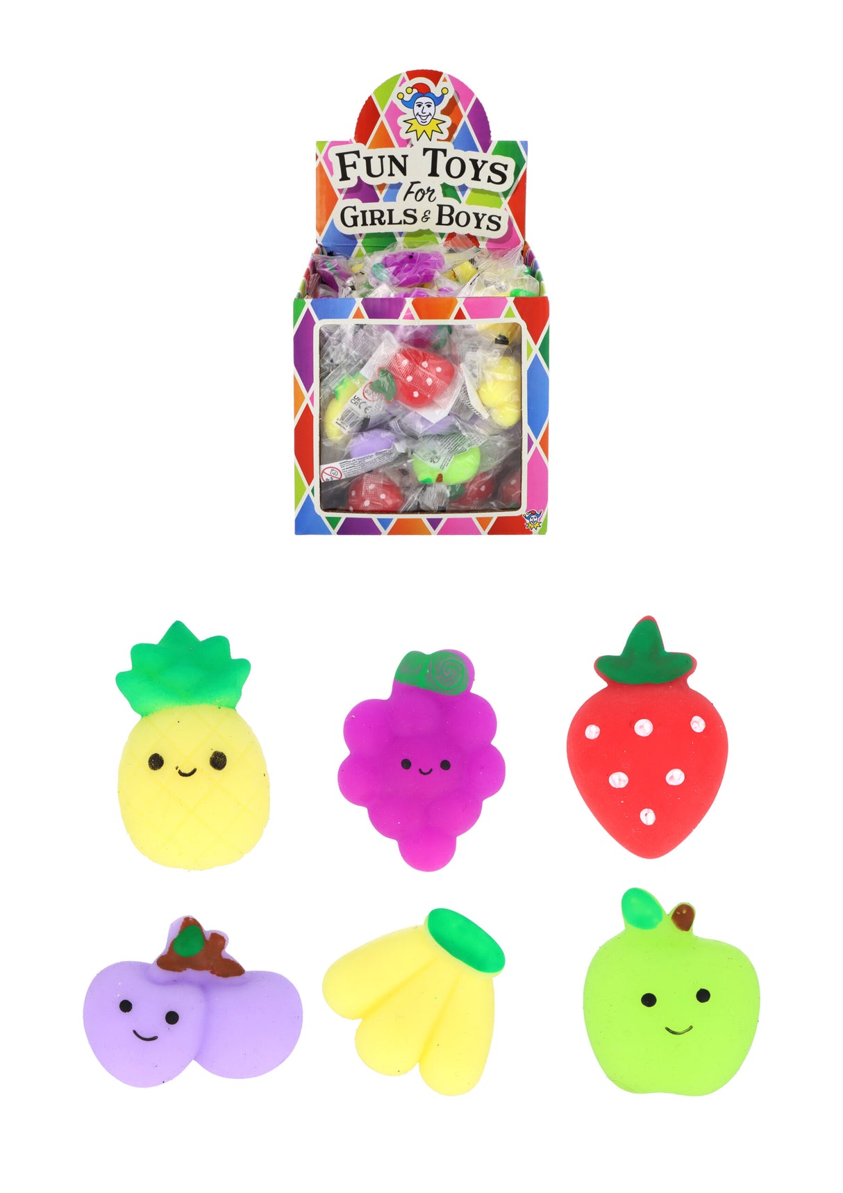 Fruit Squishies (5cm) Quantities of 96