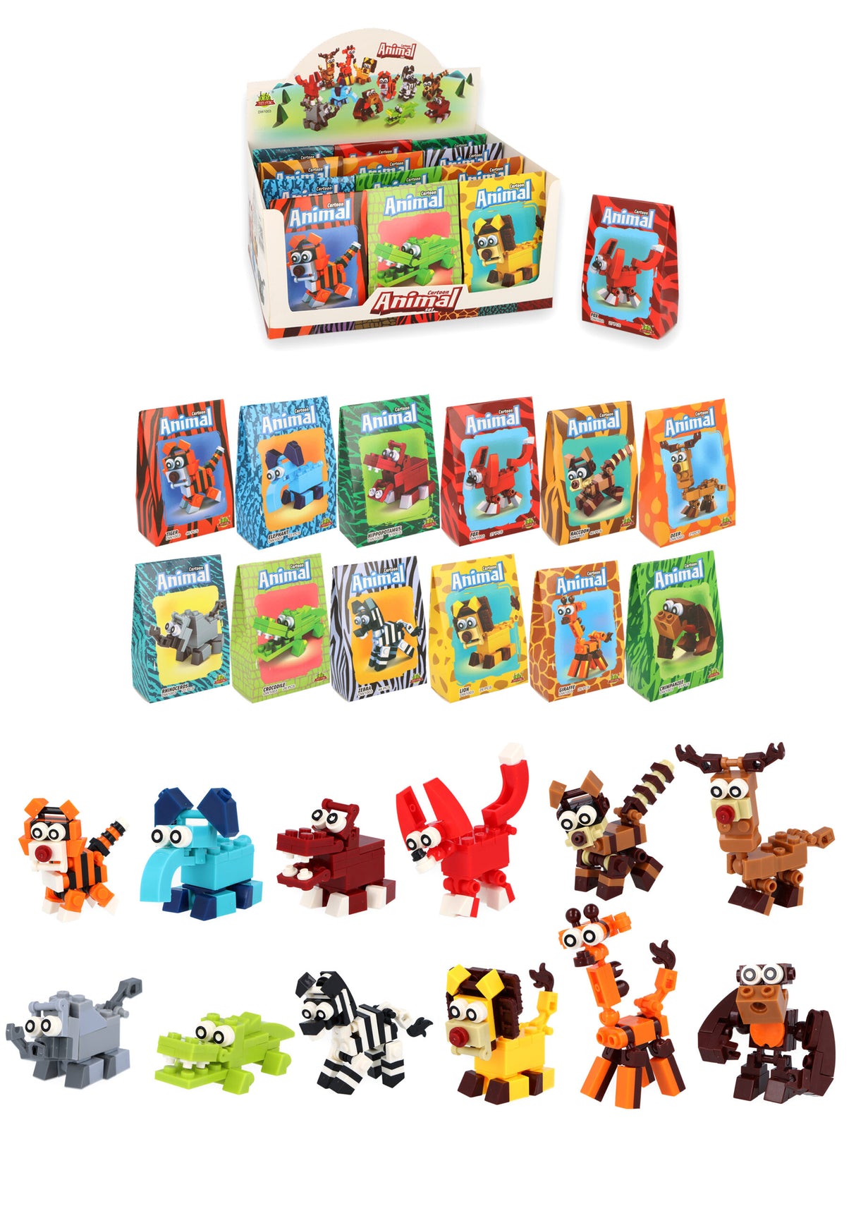 Animal Block Kits Quantities of 12