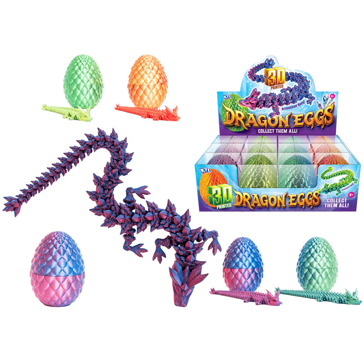3d Dragon Egg Quantities of 12 Wholesale