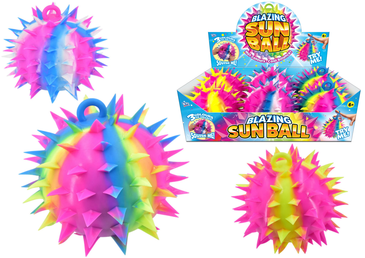 500g 17cm Jumbo Spikey Rainbow Ball Quantities of 6