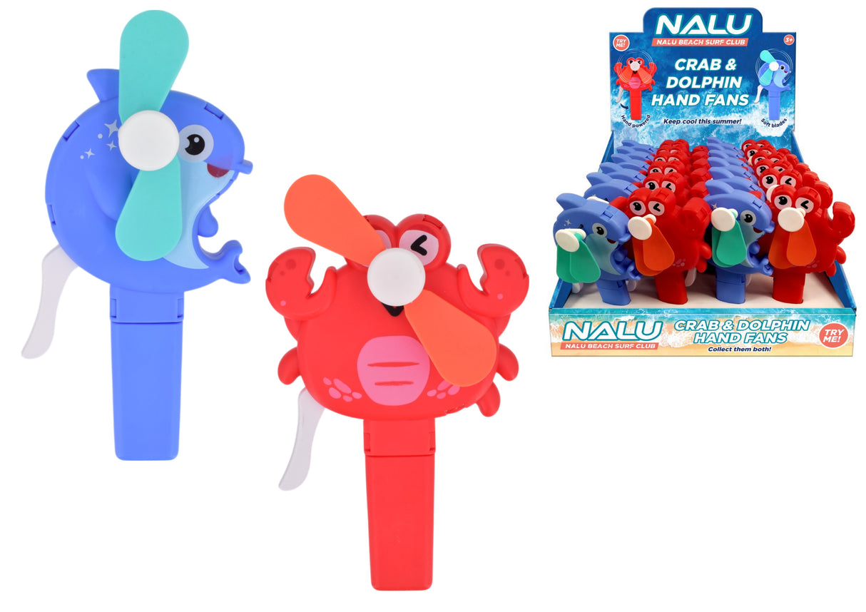 Dolphin And Crab Hand Fan Quantities of 24