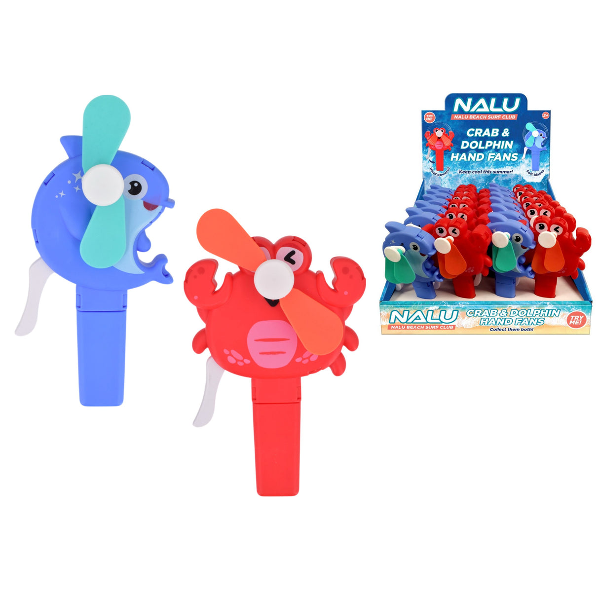 Dolphin And Crab Hand Fan Quantities of 24 Wholesale