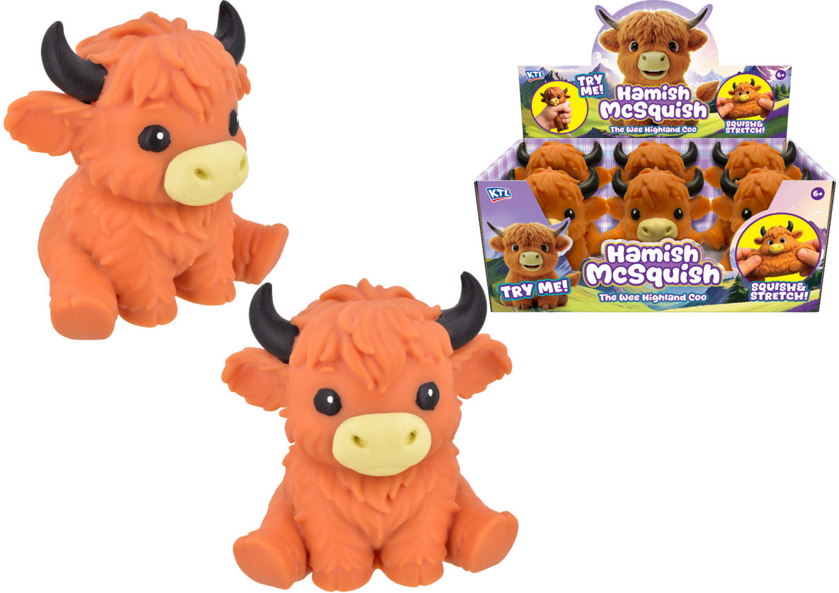 15cm Large Hamish Mcsquish Highland Cow - Quantities of 6