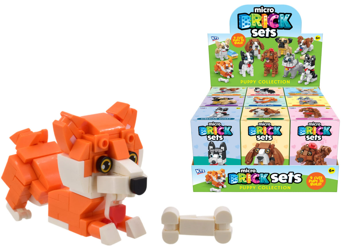Puppy Brick Sets - 9 Asst Quantities of 9
